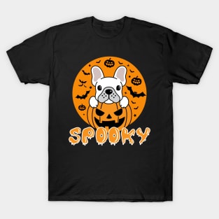 Spooky Dog Halloween French Bulldog T-Shirt